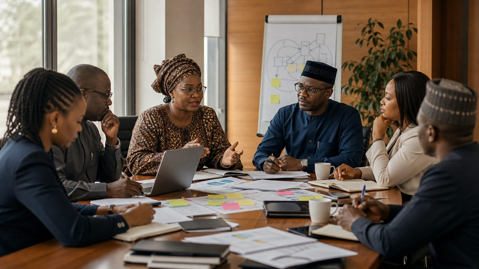 Generated editorial image for From Civil Servants to System Shapers: Rethinking the Role of Public Sector Workers in Nigeria